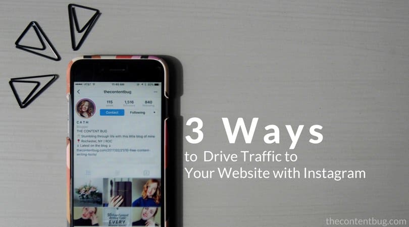 Instagram is more than just a social site with images. You need to use Instagram to drive traffic to your website. And today, I'm sharing my top 3 ways to do just that!