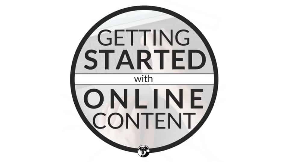 Getting Started with Online Content Course logo