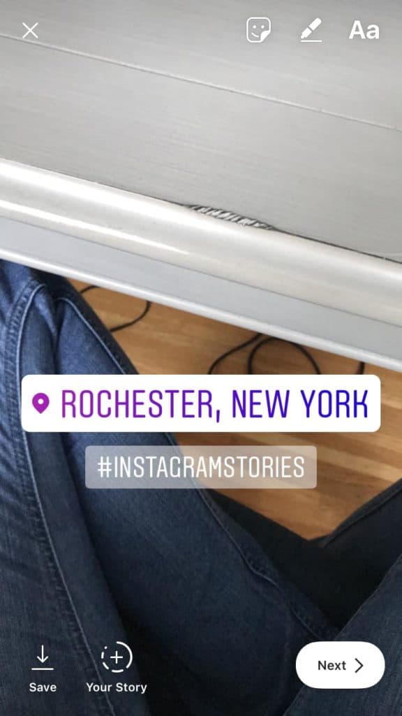 Instagram stories hashtag