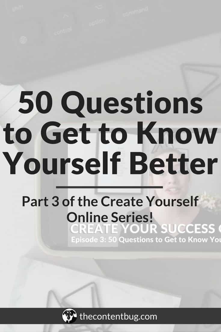 50 Questions to Get to Know Yourself Better | For the longest time I struggled with who I was as a person. Do you know who you are? Do you know what you are supposed to do with your life? What is your purpose? All of these questions won't be answered until you have a level of self-awareness. In this blog post, I want to help you break down the walls and discover who you are. Ask yourself these 50 questions to get to know yourself better.
