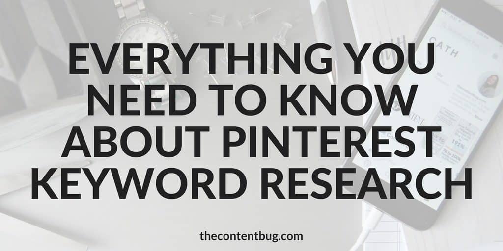 Are you curious about Pinterest keyword research? How do people appear in a Pinterest search anyway?! Well, keyword research on Pinterest is extremely important to growing your Pinterest account. In this post, you'll learn everything you need to know about keyword research including where to place keywords and how to use them to increase your Pinterest visibility! Learn more about Pinterest SEO on thecontentbug.com.