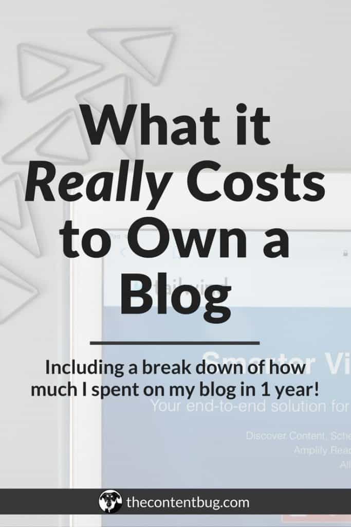Are you looking to start a blog? Before you make any commitments, it's important to know what you are getting yourself into! Owning a blog can be costly. And you need to be ready for the expenses ahead. In this article, I'm sharing exactly what I spent on my blog in 1 year. You'll see a breakdown of my blogging expenses and why I decided to spend money on the programs that I did. So if you're a beginner blogger, or if you want to know how to start a blog, make sure you read this post on what it really costs to own a blog!