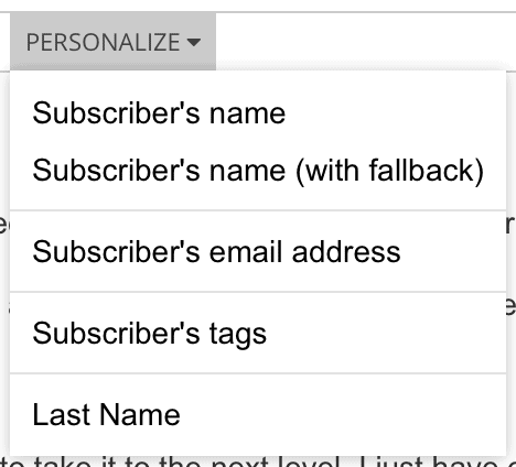 How to add a subscribers name in a ConvertKit email