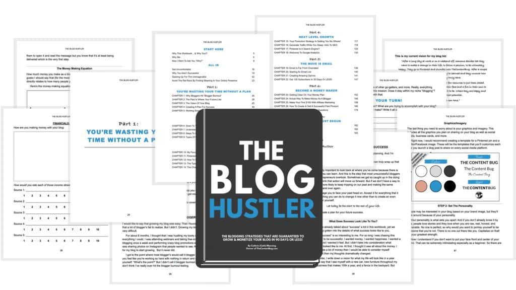 the blog hustler contents graphic