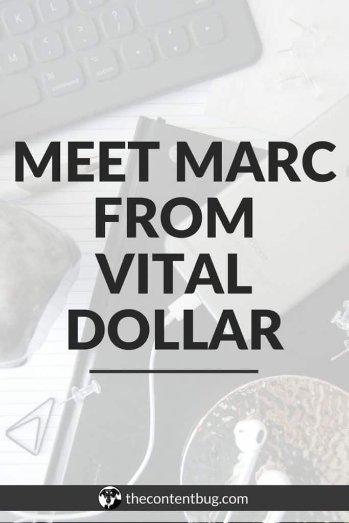 Today on the blog, I'm excited to share an exclusive interview with Marc from VitalDollar.com. With over 10+ years of experience in the digital marketing world owning several different websites and even selling his first website for a six-figure number, Marc has a lot of insight to share with online entrepreneurs. #guestfeature #guestblogpost #thecontentbug #vitaldollar #onlineentrepreneur #entrepreneuradvice