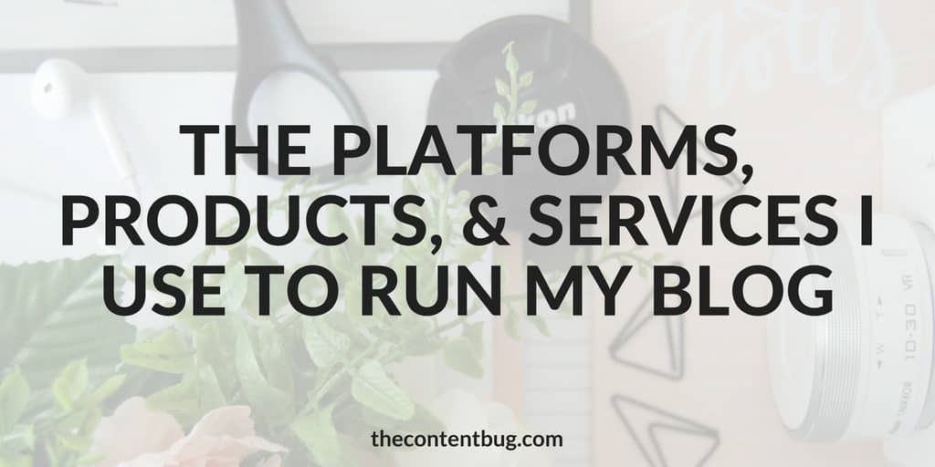 Do you want to start a blog? Or maybe you're wondering what's the best platforms to use to grow your blog? Well, today I'm spilling the beans on everything I use to help make my blog a success! Find out more information about TheContentBug in this blog post!