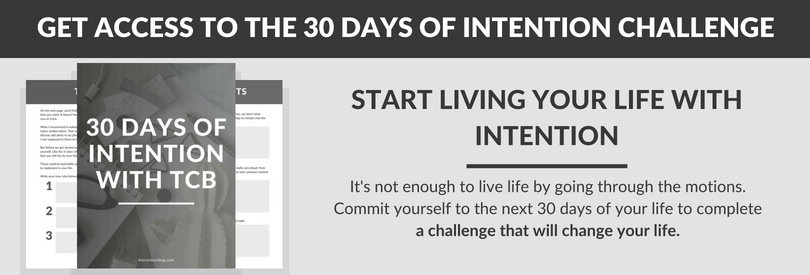 30 days of intention opt-in button