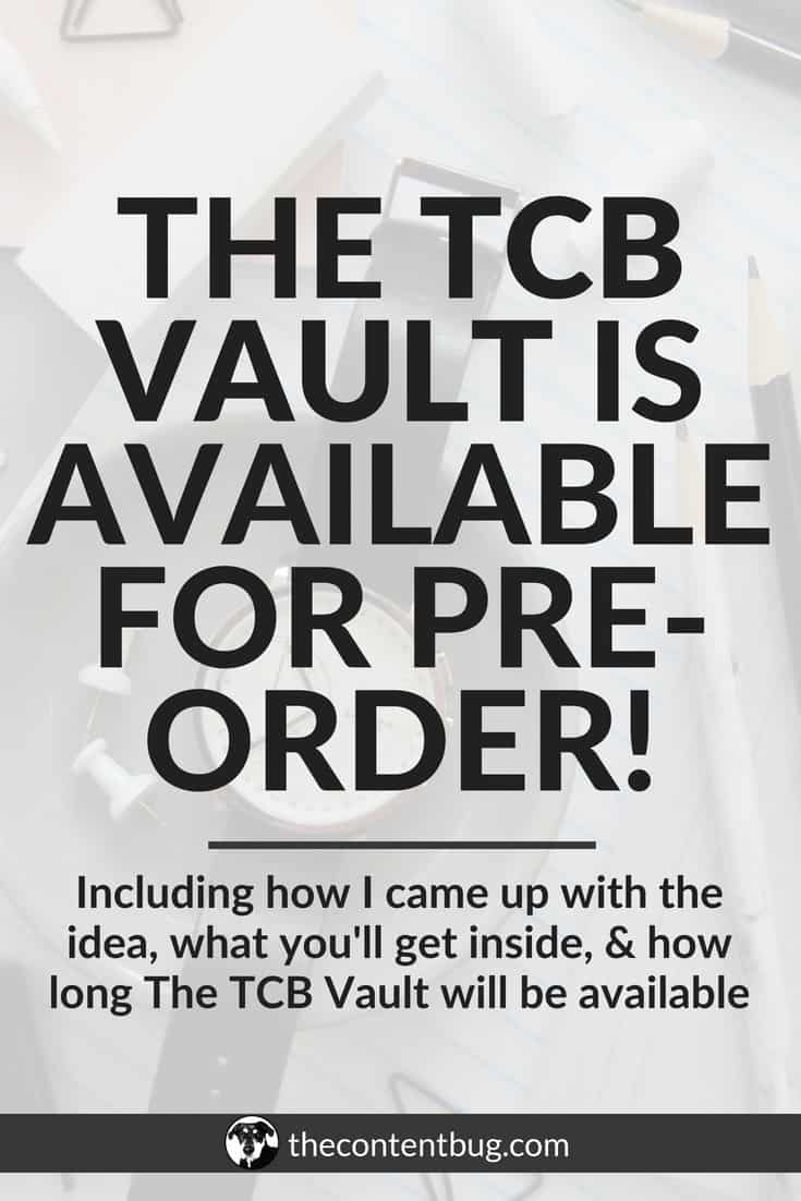 the tcb vault is available for pre-order