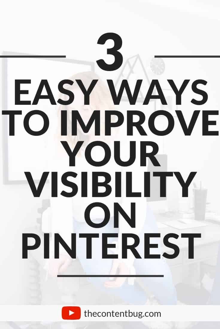 Growing your Pinterest account isn't about getting more average monthly viewers or more Pinterest followers. If you actually want to grow your blog on Pinterest to help you get more page views from Pinterest, then you need to pay attention to the visibility of your pins! Here are 3 things you can do to rank in a Pinterest search and get more clicks on your pins. | Pinterest tips | Pinterest tips for bloggers | get more blog traffic