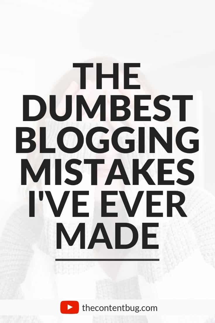If you're thinking about starting a blog, then you need to watch this! In over 2 years of blogging, I've made quite a few mistakes. From choosing WordPress.com and not WordPress.org, to sharing someone's work without tagging them. Boy have I made some big blogging mistakes! So today I want to open up about the DUMBEST blogging mistakes I've ever made. #blogadvice