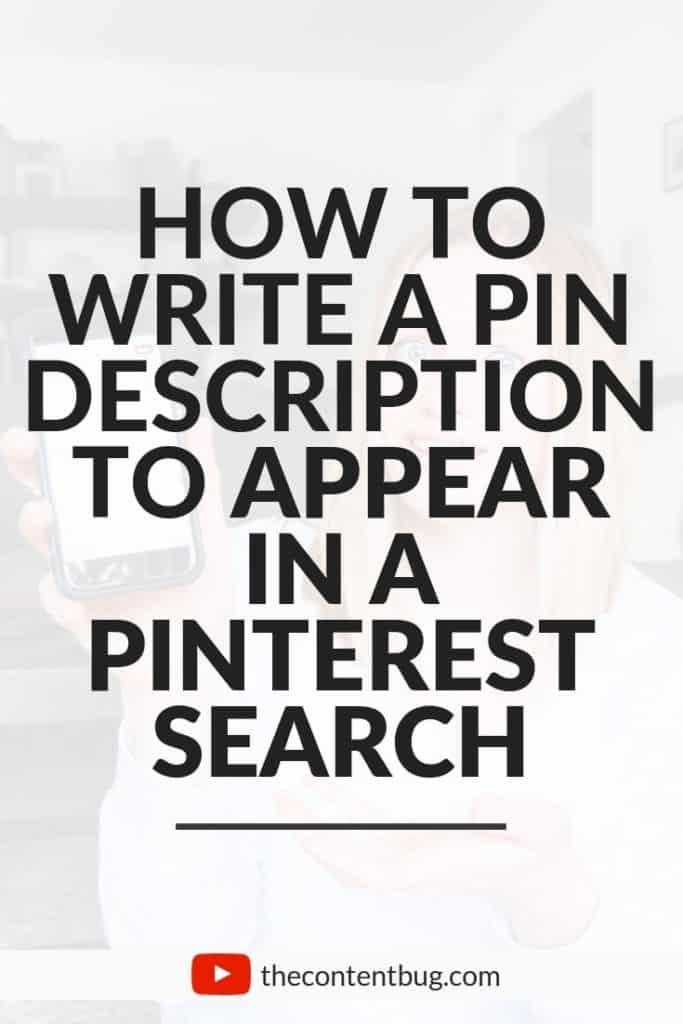 how to write pin descriptions