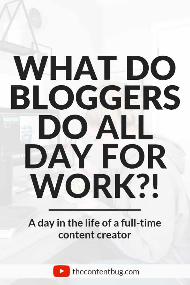 What do bloggers and YouTubers do all day for work?! I've been working for myself for over a year now and I can honestly say that being a content creator is hard work. You don't just get to write a blog post, launch it, and then do nothing all day. There is a lot of work that goes into being a full-time blogger. So today, I want to bring you behind the scenes of my blog and show you what I do for work on a daily basis as an online influencer.