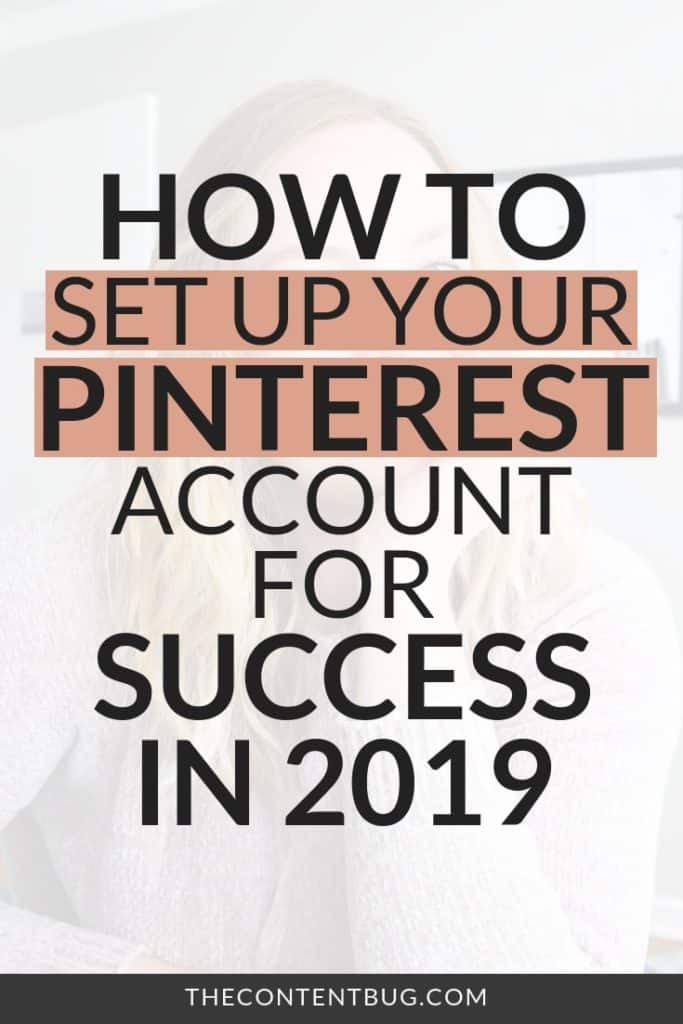 setting up your pinterest account